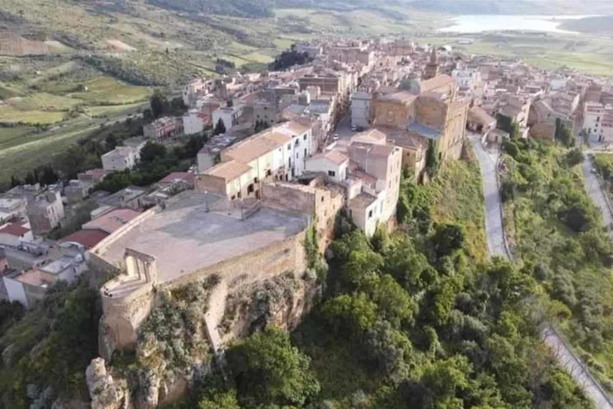 sambuca di sicilia vista dall'alto